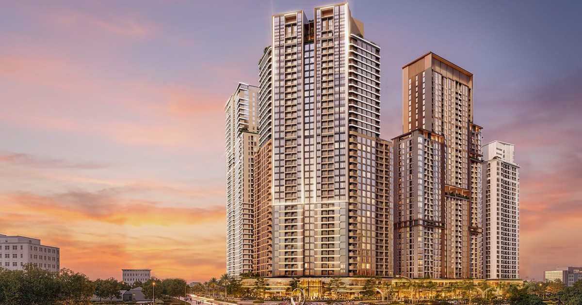 Phối cảnh tổng thể dự án Sun Glory Residence của Sun Group tại trung tâm TP Vinh, Nghệ An